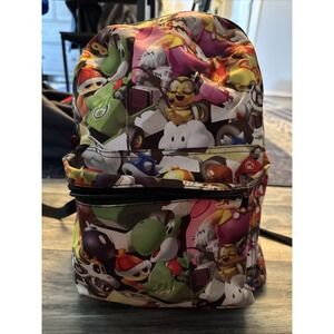 Nintendo Super Mario Bros. All Over Print 16"‎ Backpack School Book Bag 2017